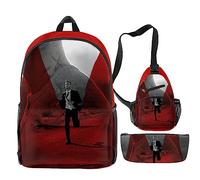 PHARCOYOU Matt Pokora Merch Sac à Dos 3 Pièces, Sac à Bandoulière, Sac Décontracté pour Femme et Homme, Sacs à la Mode M Pokora, Multicolore, Taille Unique