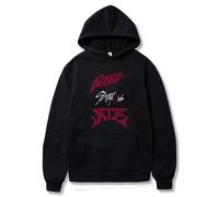 PHARCOYOU Stray Kids Ate Chk Chk Boom Sweat à capuche Dominate World Tour à manches longues Streetwear Femme Homme, Noir , L