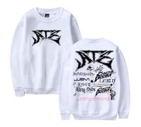 PHARCOYOU Stray Kids Ate Tracklist Merch Dominate World Tour 2024 Sweat à manches longues décontracté streetwear pour femmes et hommes, blanc, S