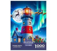 Phare 1000 Pièces Adultes De Puzzle Adultes De Puzzle Christmas Theme Classiques Cadeau Jeu De Créatif Impossible 38x26cm/1000pcs