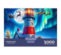 Phare 1000 Pièces Adultes De Puzzle Adultes De Puzzle Christmas Theme Décoration D Intérieur Jeu De Créatif Classiques pour Créatif 70x50cm/1000pcs