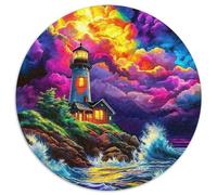 Phare 1000 Pièces Puzzle pour Adultes Jeux Éduchatifs Puzzle Anti-Stress Cultiver l'esprit D'équipe Cadeaux pour Adultes 1000pcs (67.5x67.5cm)