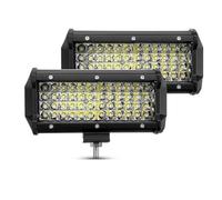 Phare 12V 24V Barre De LED Tout-terrain Spot Inondation Combo Barre Lumière LED/lumière Travail Pour Camion Voiture SUV 4WD 4x4 Bateau ATV Barra LED Phares(2 Piece 144W led bar)