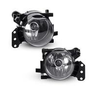 Phare Antibrouillard Avant Halogène 12 V Avec Lentilles LED Angel Eyes Pour BMW E46 E60 E61 2003-2008 Feux Antibrouillard(LED White Yellow)