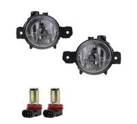 Phare antibrouillard avant Pour BMW Série 1 E82 E87 E88 pour X3 E83 pour X5 E70 Bloc optique antibrouillard gauche et droit avec ampoule 63176924655(White LED lamps)