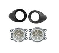 Phare Antibrouillard de Voiture Compatible Avec Ford Pour Focus 3 2012 2013 2014 Couvercle Chromé Cadres Phares Antibrouillard Accessoires Faisceau Câbles(Frame A1)