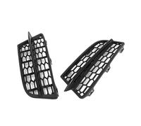 Phare Antibrouillard Grille Couvercle Lampe Inférieur En Plastique Nid D'abeille Calandre Antibrouillard Pare-choc Avant POUR Série 1 F20 F21 2011-2015 51118053803 Calandre Cache Phare(Black line)