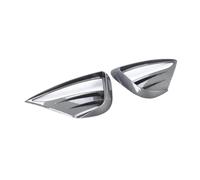 Phare Antibrouillard Grille Couvercle Protection Phare Avant POUR Tesla POUR Modèle Y 2021 - 2023 Lampe À Dents Woof Couteau À Vent Garniture Lame Spoiler Calandre Cache Phare(Glossy Carbon)