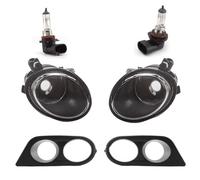 Phare antibrouillard Phares Antibrouillard 51112695256 Pour BMW E46 Pour M3 2001-2006 Contour Noir Grille De Protection Phare LED LED Feux de brouillard(Halogen and Covers)