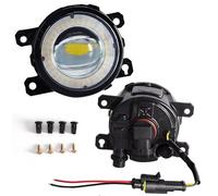 Phare Antibrouillard Pour Focus Pour C-Max Pour Tourneo Pour Connect Pour Kombi Angel Eye Feu Antibrouillard Voiture DRL Feu Conduite Antibrouillard Lentille LED Feux Antibrouillard Avant(White and Bl