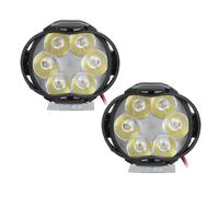 Phare Antibrouillard Universel Pour Motos, 2 PièCes, 6 Led, Phare Avant éTanche, 12v