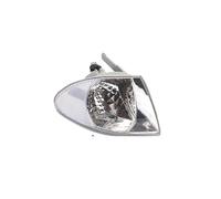 Phare Antibrouillard Voiture Clignotant pour BMW série 3 E46 berline 1999 2000 2001 lumière d'angle voiture boîtier antibrouillard clignotant phare avant(Crystal white-R)