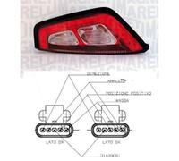 Phare Arrière Gauche pour Fiat punto Evo 2009 Au Cadre Rouge 51849738