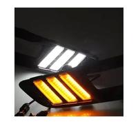 Phare Assemblage 1 Ensemble Feux Jour LED Pour Ford Pour Focus 3 MK3 2015 2016 2017 2018 Couvercle Phare Antibrouillard DRL Fonction Clignotant Jaune Projecteur Principal(Blanc)