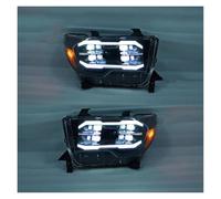 Phare Assemblage 2 Pièces pour Tundra 2007-2013 pour Sequoia 2008-2021 pour UE Version Mise À Niveau vers Les Ensembles De Phares De Voiture À LED(Left Steering Wheel)