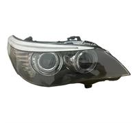 Phare Assemblage Compatible Avec BMW Série 5 E60 2003-2009 2010 Ensemble De Phares Phares Au Xénon H-ID Phares De Voiture Lampe De Signalisation Lampes Frontales Sans AFS(Black,Right)