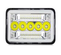 Phare Assemblage Phare LED Rectangulaire pour Motos, Feu Antibrouillard Avant DRL pour XR DRZ, Tout-Terrain H4(1pc Head Lamp)
