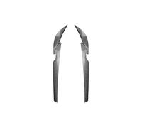 Phare Avant avec Sourcils Et Paupières en ABS pour BMW pour Série 5 G30 G31 G38 530i 530d 530e pour M550i pour M550d 2021 2022 2023 Becquets Avant(Look de Carbone)