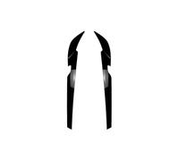 Phare Avant avec Sourcils Et Paupières en ABS pour BMW pour Série 5 G30 G31 G38 530i 530d 530e pour M550i pour M550d 2021 2022 2023 Becquets Avant(Noir Brillant)