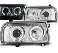 Phare avant compatible avec Volkswagen Vento 1992 1993 1994 1995 1996 1997 1998 GV-1666 - Phare avant côté conducteur et passager - Chromé