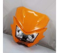 Phare avant de moto de moto tout-terrain 35W pour Honda Kawasaki Suzuki Yamaha KLX double Sport personnalisé (Orange)