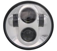 Phare Avant De Moto Phare LED H4 Hi Lo Beam 5 3/4" Pour Moto Pour Sportster Pour Iron 883 1200 Pour Dyna 5.75" Avec Anneau Halo Angel Eyes Feux De Croisement(NO halo chrome)