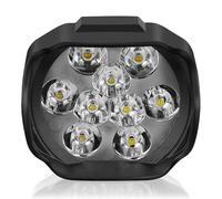 Phare Avant De Moto Phare Moto 9 LED 6W DC 12V Éclairage De Travail Blanc Super Lumineux Pour Vélos Feux De Croisement