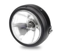 Phare Avant De Moto Phares De Moto Rétro 5.75 Pouces Feux De Croisement Universels Modifiés 12V Coque En Fer Phares Circulaires Pour Moto Feux De Croisement(1Pcs-B)