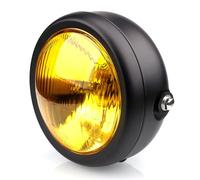 Phare Avant De Moto Phares De Moto Rétro 5.75 Pouces Feux De Croisement Universels Modifiés 12V Coque En Fer Phares Circulaires Pour Moto Feux De Croisement(1Pcs-A)