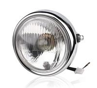 Phare Avant De Moto Phares De Moto Rétro 5.75 Pouces Feux De Croisement Universels Modifiés 12V Coque En Fer Phares Circulaires Pour Moto Feux De Croisement(1Pcs-D)