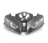 Phare Avant De Moto Pour CBR600RR 2003 2004 2005 2006 Phare Avant Moto Angel Eye LED HID Ensemble De Phares Projecteurs Feux De Croisement(Yellow Red)