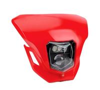 Phare Avant De Moto Pour CRF 125 250 450L 450RL CR XR Phare De Motocross À LED Faisceau Haut/bas Feux De Jour Feux De Croisement(Red)