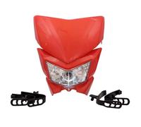 Phare Avant De Moto Pour Kawasaki Pour KLX 250 450 Pour KMX 125 Pour KDX Pour WR KX Pour KLR Pour KLE 110 125 140 300 650 Plaque Phare Moto 12V 35W Feux De Croisement(Red)