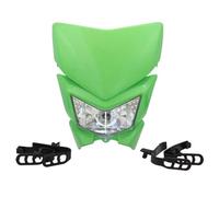 Phare Avant De Moto Pour Kawasaki Pour KLX 250 450 Pour KMX 125 Pour KDX Pour WR KX Pour KLR Pour KLE 110 125 140 300 650 Plaque Phare Moto 12V 35W Feux De Croisement(Green)