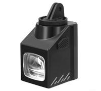 Phare avant de vélo 1600 lumens 5000 mAh rechargeable avec télécommande sans fil, double faisceau IPX4, étanche, pour vélo de nuit, alliage d'aluminium noir