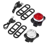Phare Avant De Vélo + Feu Arrière, 3 Modes, Rechargeable Par Usb, Voyant D'avertissement De Sécurité Pour Vtt, Accessoires De Cyclisme