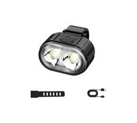 Phare avant de vélo rechargeable avec sangle flexible | Câble de type C et boîtier ABS pour la conduite de nuit, les trajets quotidiens