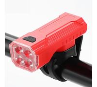 Phare avant de vélo, rechargeable par USB, à libération rapide, étanche IPX6 pour vélo de nuit (rouge-B)