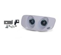 Phare avant double optique halogène TNT blanc pour scooter Piaggio 50 Typhoon