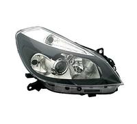 Phare avant droit côté passager - Phare avant pour voiture - Noir - Compatible avec Renault Clio III 2005 2006 2007 2008 2009 VP835P