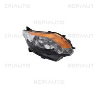 Phare avant droit H4/P21W base noire Mitsubishi L200 Triton KJ/KK/KL phase 1 et 2 depuis 2015 - 8301C730 / 8301C724 / 6000607091 / 0006000607091