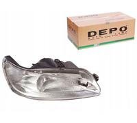 Phare Avant Droit Halogène Depo pour Peugeot - Avec Ampoules Incluses