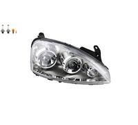 Phare Avant Droit Opel Corsa C 07/03-12/09 Halogène Avec Ampoule H7/H1 DTV