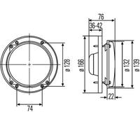 Phare avant droite H4 1A3 996 162-071 HELLA