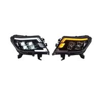 Phare Avant Ensemble 1 Paire Phares Avant LED pour Navara NP300 2015-2021 Feux Jour Dynamiques Rotation DRL(B)