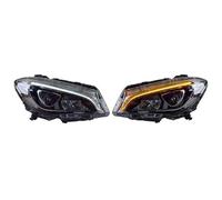 Phare Avant Ensemble Lot 2 Phares LED Voiture pour CLA W117 2014-2019 Accessoires pour Lentilles Projecteur(Halogen,US Version)