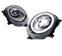 Phare Avant Ensemble Phares À LED Avec Halo Angel Eye Pour BMW Pour Mini F56 Et Pour Cooper 2014-2019(2pc 7Color Halo)