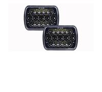 Phare Avant Ensemble pour Nissan pour 240SX pour S13 pour Patrol pour Y60 1980-1994 2 Pièces 7X6 5X7 Phares À LED Voiture H4 Ensemble De Phares Carrés Assemblage des Phares(2pcs 45W)