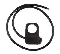 Phare avant étanche 25 mm pour guidon de moto avec interrupteur marche/arrêt, noir