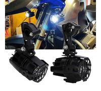 Phare Avant Feux Auxiliaires Moto Pour Triumph Pour Tiger Pour Trident 660 W800 Z650 700 900 Pour BMW R1200GS Feu Antibrouillard LED Avec Trou DRL Phares(A)